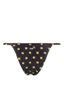 Moschino Bikini met grafische print - Zwart