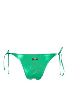 Moschino Bikinislip met gestrikte zijkant - Groen