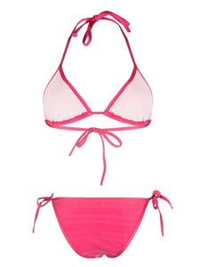 Balmain Bikinitop met logoprint - Roze