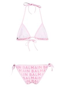 Balmain Bikini met logoprint - Roze