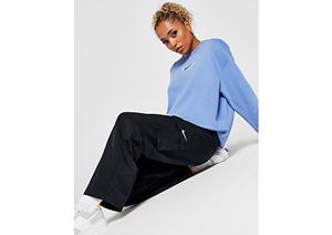 Nike Sportswear Essential Geweven cargobroek met hoge taille voor dames - Black/White- Dames