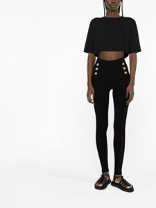 Balmain High waist broek - Zwart