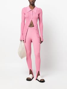 AERON Ribgebreide legging - Roze