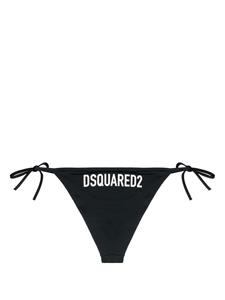 Dsquared2 Bikinislip met gestrikte zijkant - Zwart