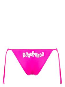 Dsquared2 Bikinislip met logoprint - Roze