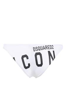Dsquared2 Bikinislip met Icon-logoprint - Wit