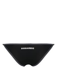 Dsquared2 Bikinislip met logoprint - Zwart