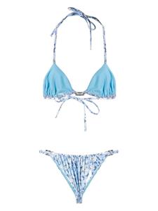Alessandra Rich Bikini met print - Blauw