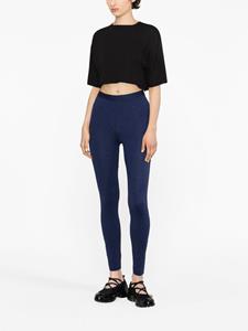 SANDRO Legging met stras logo - Blauw