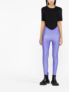 THE ANDAMANE Legging verfraaid met stras - Blauw