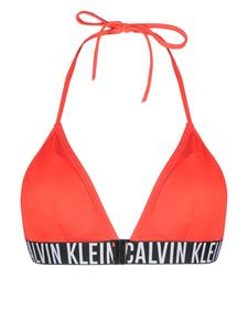 Calvin Klein Bikinitop met logoband - Rood