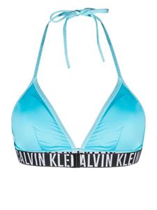 Calvin Klein Bikinitop met logoband - Blauw