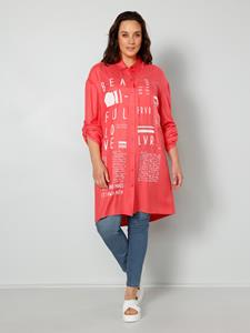 MIAMODA Lange blouse met print  Koraal