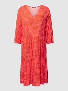 Montego Midi-jurk van viscose met all-over motief