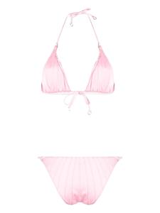 Noire Swimwear Gesmockte bikini - Roze