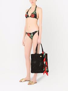 Dolce & Gabbana Bikinitop met halternek - Zwart