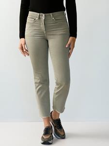 Alba moda 7/8-broek met franjes aan de zoom  Grijsgroen