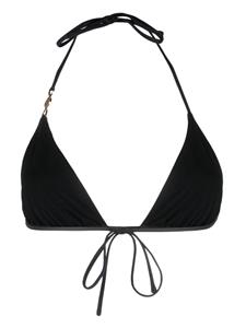 Versace Bikini verfraaid met logo - Zwart