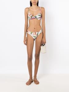 Lygia & Nanny Waikiki bikinislip met tropische print - Wit