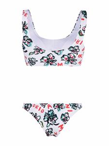 Emporio Armani Bikini met bloemenprint - Wit