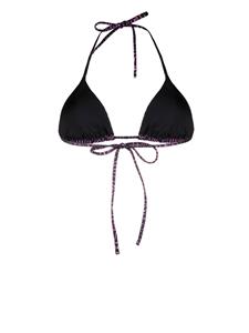 Versace Bikini met logoprint - Zwart
