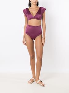 Brigitte High waist bikini - Paars