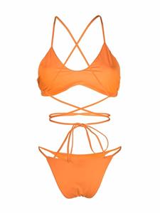 Maygel Coronel Bikini met gewikkelde taille - Oranje