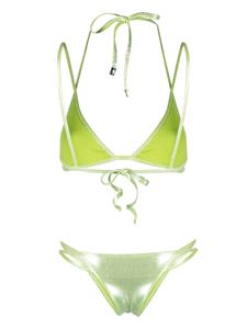 The Attico Triangel bikini - Groen