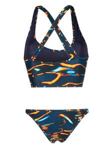 The Attico Bikini met print - Blauw