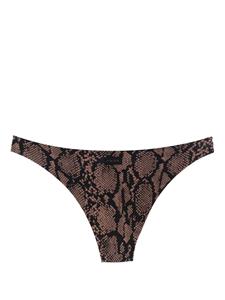 Fisico Bikinislip met bloemenprint - Bruin