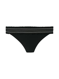 Tory Burch gesmockt bikinibroekje - Zwart