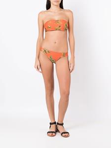 Lygia & Nanny Bikinitop met bloemenprint - Oranje