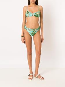 Lygia & Nanny Bikinislip met tropische print - Groen