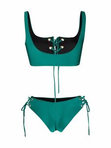 Noire Swimwear Metallic bikini - Groen