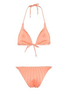 Noire Swimwear Gesmockte bikini - Oranje