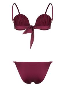 Noire Swimwear Bikini met tonaal stiksel - Roze
