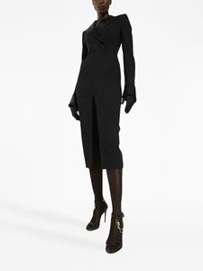 Dolce & Gabbana Midi-jurk met dubbele rij knopen - Zwart