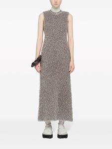 Jil Sander Midi-jurk met V-hals - Zilver