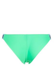 Moschino Bikinislip met logo reliëf - Groen