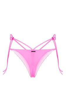 Dsquared2 Bikinislip met gestrikte taille - Roze