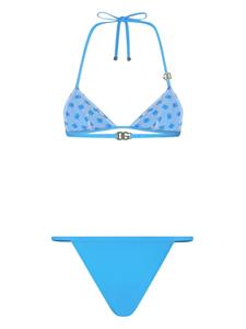 Dolce & Gabbana Bikini met logo - Blauw