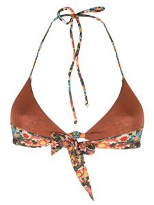 SIEDRES Bikinitop met bloemenprint - Groen