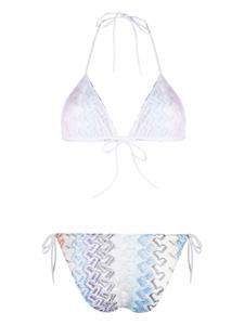 Missoni Bikini met zigzagprint - Blauw