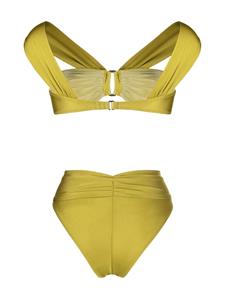 Noire Swimwear Bikini met ruches - Groen