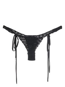 The Mannei Gehaakte bikinitop - Zwart