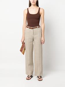 TOTEME Mid waist pantalon - Beige