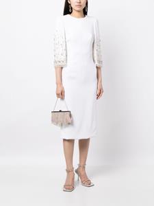 Jenny Packham Midi-jurk verfraaid met kristallen - Wit