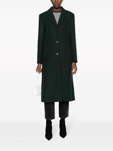 Claudie Pierlot single-breasted peak-lapels coat - Groen