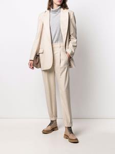 Brunello Cucinelli Blazer met enkele rij knopen - Beige