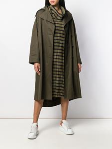 Issey Miyake Pre-Owned Oversized trenchcoat - Groen